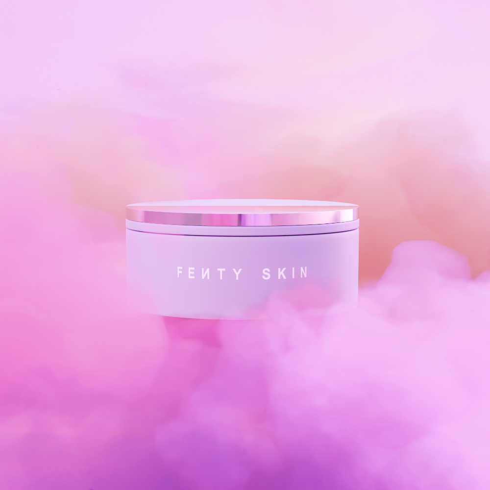 3d render of a face cream nested in the clouds